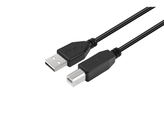 CABLE USB PARA IMPRESORA MYO, 10 PIES, NEGRO. (MYO-PC10FT)