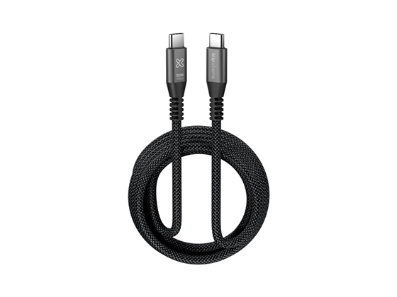 CABLE USB KLIP XTREME KAC-650-10FT – USB-C A USB-C, 100W, 10 GBPS, 3M, NYLON (KAC-650-10FT)