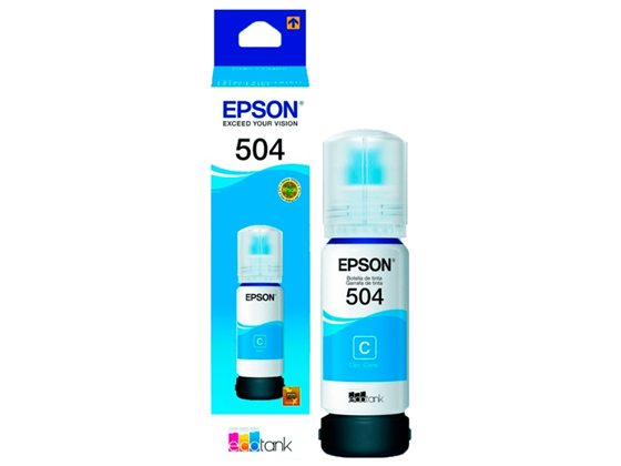 [T504220-AL] BOTELLA DE TINTA EPSON T504220-AL CIAN  PAPARA IMPRESORA L4150, L4160, L6161, L6171, L6191, L6270, L4260, L14150, L4150, L6171, L4360.
