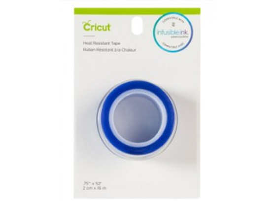 CINTA ADHESIVA CRICUT PARA TERMOTRANSFERENCIA 0.75" X 0.52",  2CM X 16 M,  PARA PRENSA TERMICA PROFESIONAL, DISEÑOS DE TRANSFERENCIA DE CALOR EN VINILES TÉRMICOS, TERMOADHESIVOS, INFUSIBLE INK. COLOR AZUL (2006951)