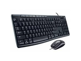 TECLADO MOUSE LOGITECH MK200,  MEDIA COMBO, INTERFAZ USB, NEGRO, CON CABLE. ESPAÑOL