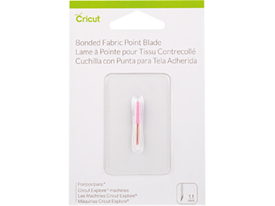 CUCHILLA DE REEMPLAZO CRICUT (1.1 MM) PARA TELA CON INSERTO ADHERIDO. RESISTE EL DESGASTE Y LAS ROTURAS PARA UNA VIDA ÚTIL MÁS PROLONGADA, COLOR ROSADO (2003916).