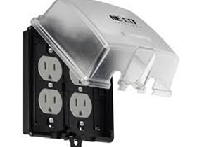 CAJA PROTECTORA NEXXT PARA TOMA DE CORRIENTE CONTRA AGUA Y HUMEDAD (NO INCLUYE LOS TOMACORRIENTES)