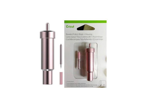 CUCHILLA DE REEMPLAZO CRICUT, PUNTA FINA + ENSAMBLAJE RESISTE EL DESGASTE Y LAS ROTURAS PARA UNA VIDA ÚTIL MÁS PROLONGADA, PARA CORTAR  TELA .COLOR ROSEGOLD (2004227).