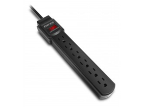 REGLETA DE 6 SALIDAS DE ESCHUFES, 110V/15A/1875W, 60HZ, C, ABLE DE 36"PROTEGE ALTOS VOLTAJES (BREAKER).