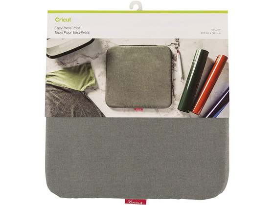 TAPETE PARA PLACHANDO CRICUT 12" X 12" (30,5 X 30,5 CM) PARA MAQUINA DE CALOR EASYPRESS, COLOR GRIS, (2004475).