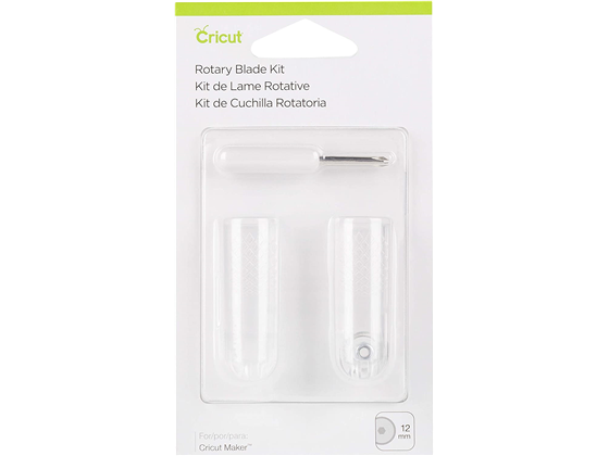KIT CUCHILLA CRICUT ROTATORIA PARA CORTES SUAVES, MATERIALES FLEXIBLES COMO LA SEDA, DENIM, ALGODON, CINTA Y LONA. RESISTE EL DESGASTE Y LAS ROTURAS PARA UNA VIDA UTIL MAS PROLONGADA, COLOR BLANCO (2003917).