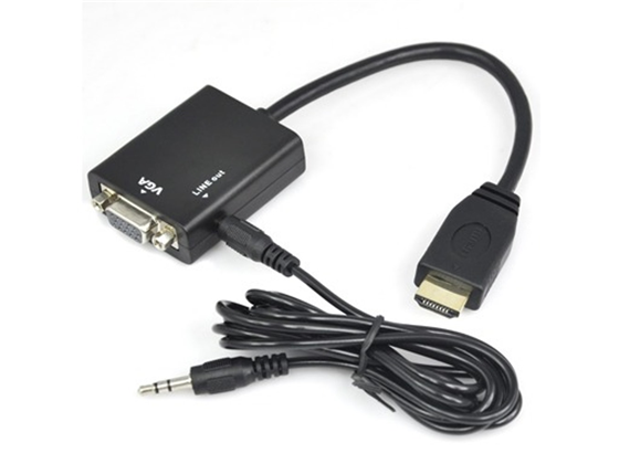 ADAPTADOR HDMI A VGA+AUX AGILER.