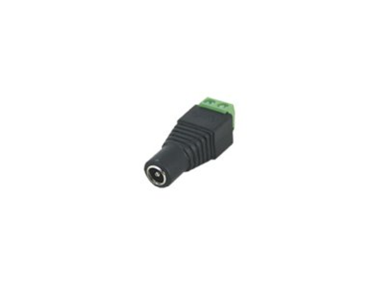 CONECTOR DC HEMBRA DE 3.5" A 12V JR.53, PARA CAMARAS DE SEGURIDAD (JR-53)