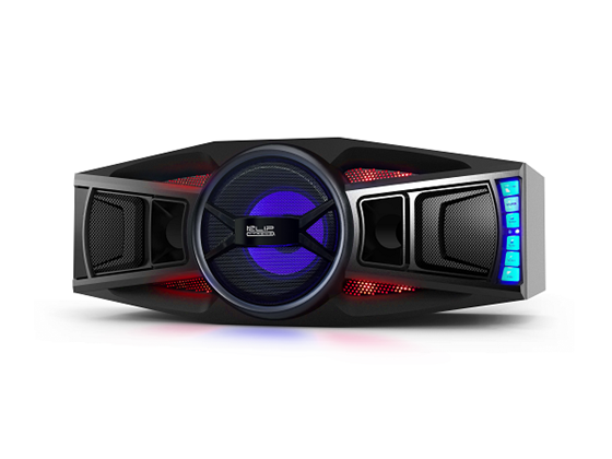 BOCINA KLIPX JETWAVE 2.1 KWS-710 1600 WATTS, BLUETOOTH, CONTROL REMOTO, LUCES LED, PUERTO USB,  MICRO USB.