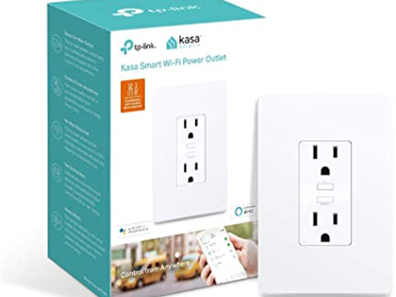 TOMACORRIENTE SMART WIFI TP-LINK (KASA), 2 SALIDAS, PROGRAMABLE PARA ENCENDIDO Y APAGADO POR APLICACION, ALERTA POR APLICACIÓN (KP200)