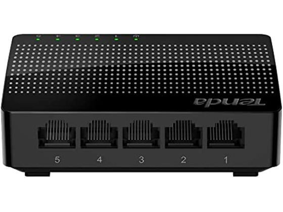 SWITCH 5 PUERTOS TENDA GIGABIT SG105, NO ADMINISTRABLE, 10/100/1000 CON NEGOCIACIÓN AUTOMÁTICA,100BASE-TX/1000BASE-T: CAT.5, CAT.5E O SUPERIOR.