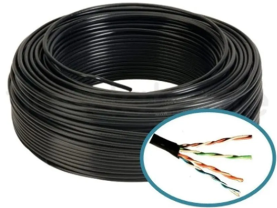 ROLLO DE CABLE UTP CLICK-CAM CAT5E 1,000 PIES CCA 30% COBRE, BLACK (CC-CAT5E CCA)
