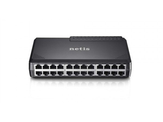 SWITCH 24 PUERTOS NETIS ST3124P, NO ADMINISTRABLE, 24 PUERTOS 10/100MBPS.