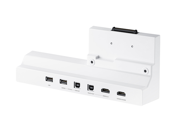 DOCKING STATION SAMSUNG CY-TF65BRC, PUERTOS ADICIONALES, USB, USB EXTERNAL (IN/OUT) X1, TOUCH OUT X1, HDMI IN X1, HDMI OUT (SCREEN SHARE) X1, NFC X1