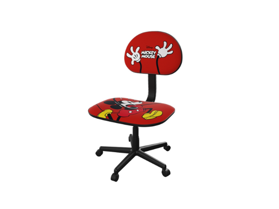SILLA XTECH DISNEY MICKEY MOUSE, PARA ESTUDIANTE SIN BRAZOS, RUEDAS SUAVES, ALTURA AJUSTABLE (XTF-DC001MK)