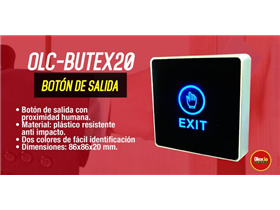 BOTÓN DE SALIDA ELECTRÓNICO DE PROXIMIDAD, OLEX, 83X86X20 MM, PLASTICO, ELIMINA EL CONTACTO DE LA PERSONA Y EL BOTÓN, SANITARIO Y ANTI BACTERIA, ALIMENTACIÓN DE 12V CON SALIDA NCNO
