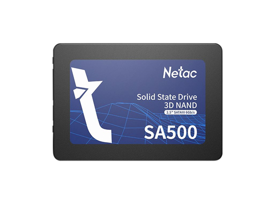 DISCO DE ESTADO SOLIDO NETAC 480GB, 2.5 SSD (NT01SA500-480-S3X) SATA3 6GB/S (COMPATIBLE CON SATA3 3GB/S AND SATA3 1.5GB/S) LECTURA 520MB/S - ESCRITURA 450MB/S