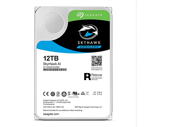 DISCO DURO 12TB P/VIDEOVIGILANCIA SKYHAWK SEAGATE 3.5" SATA 6.0GB/S 7200RPM/256MB.