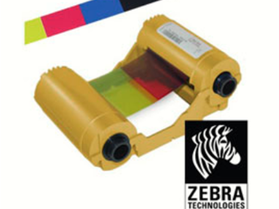 CINTA PARA IMPRESORA ZEBRA ZXP - SERIE 3, COLOR YMCKO, RENDIMIENTO 200 IMPRESIONES POR ROLLO.