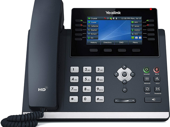 TELEFONO IP YEALINK SIP-T46U, 16SIP 10LINE, GIGABIT, POE