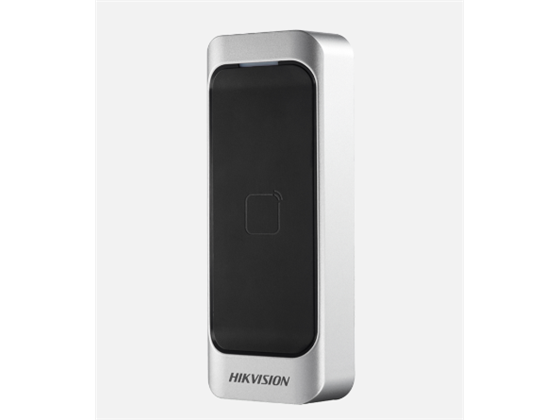 LECTOR DE TARJETAS MARCA HIKVISION, RS-485 Y WIEGAND, IP65. MIFARE (CONTROL DE ACCESO)