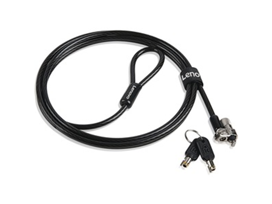 CANDADO DE SEGURIDAD PARA LAPTOP LENOVO, KENSINGTON MICROSAVER, 6 PIES, NEGRO