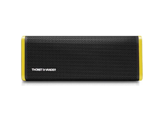 BOCINA THONET & VANDER FREI BLUETOOTH, 16W, NEGRO Y AMARILLO, DURACION DE BATERIA 8 HORAS, (HK096-03575)