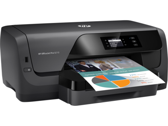 IMPRESORA HP OFFICEJET PRO 8210 - COLOR - INKJET - WIRELESS - DUPLEX -  PRINTING (UP TO): 22 PPM (MONO) / 18 PPM (COLOR) - HI-SPEED USB, ETHERNET 10/100 BASE-T, PANTALLA MONOCROMATICA DE 2 PULGADAS.