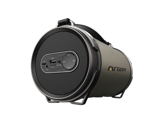 BOCINA ARGOM PORTABLE BLUETOOTH, 12W, BAZOOKABEATS HIFI INDOOR/OUTDOOR WIRELESS SPEAKER, NEGRO.