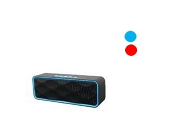 BOCINA, ALTAVOZ MYO BT, INALÁMBRICO, TARJETA USB / MICRO SD, NEGRO/AZUL