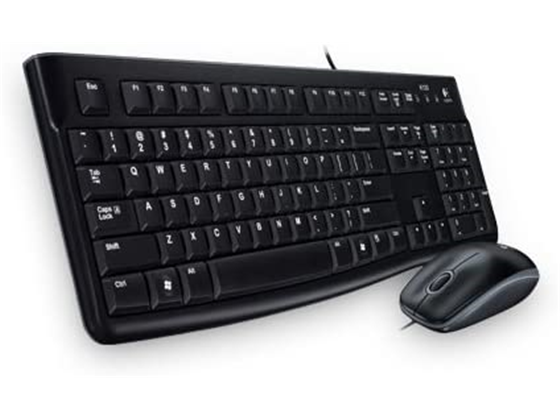 TECLADO MOUSE LOGITECH MK120 USB COMBO ESPAÑOL.