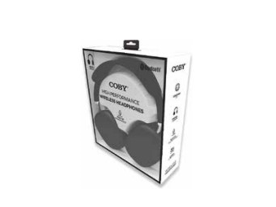 AUDIFONO CON MICROFONO COBY, BLUETOOTH 5.0, SOUND STEREO, RECARCAGLE, 10HRS, 100+3DB