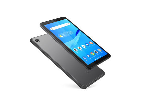 TABLETA LENOVO TAB M7, PANTALLA 7 HD (1024X600) IPS 350NIT MULTITÁCTIL DE 5 PUNTOS, MEMORIA 1GB LPDDR3 SOLDADA, ALMACENAMIENTO EMMC DE 16 GB, TARJETA MICROSD DE MEMORIA AMPLIABLE (HASTA 128 GB), LECTOR DE TARJETAS RANURA ÚNICA PARA TARJETAS NANO-SIM Y MICROSD, CÁMARA FRONTAL 2.0MP / TRASERA 2.0MP, MICRÓFONO MONO, WI-FI: 11A / B / G / N / AC, 1X1, BANDAS: 4G LTE, BLUETOOTH 4.2, SISTEMA OPERATIVO ANDROID 9 (PIE) (EDICIÓN GO), PROCESADOR MEDIATEK MT8765 (4C, 4X A53 @ 1.3GHZ).