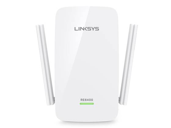REPETIDOR LINKSYS RE6400 BOOST EX AC1200, 2.4GHZ, 300MBPS + AC867 MBPS, 802.11 AC, 1 PUERTO LAN, WPS, INDOOR, BLANCO.