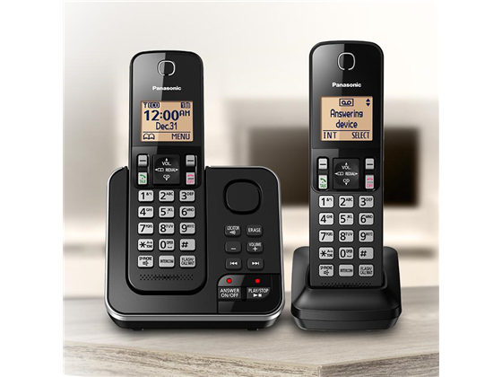 TELEFONO INALAMBRICO PANASONIC KX-TGC362B, DETEC 6.0, CONTESTADOR DIGITAL DE 17 MINUTOS, BATERIAS INCLUIDAS, BLOQUE DE LLAMADAS, HASTA 30 NÚMEROS, ECO MODE.