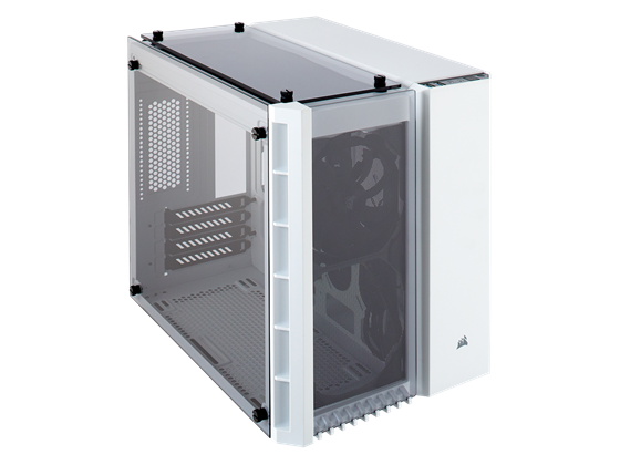 CASE CORSAIR CRISTAL 280X, MICRO ATX, BLANCO, USB 3.0 X2, AUDIO IN / OUT, 4 EXPANSION SLOT, 3X 2.5", 2X 3.5", PANEL LATERAL CRISTAL TEMPLADO (CC-9011136-WW)