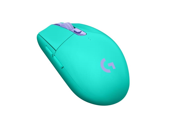 MOUSE LOGITECH G305 LIGHTSPEED WIRELESS GAMING, COLOR MINT, OPTICO USB, 6 BOTONES PROGRAMABLE, VELOCIDAD DEL MOUSE AJUSTABLE ENTRE 200 A 12000 DPI, DURACION HASTA 250 HORAS BATERIA, PESO 99 GRAMOS.