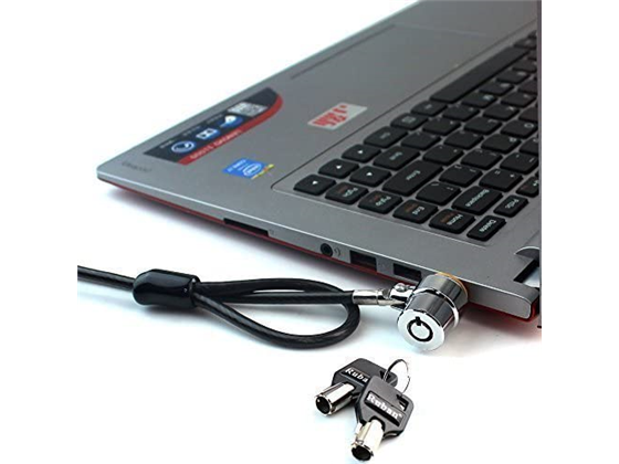 CANDADO DE SEGURIDAD PARA LAPTOP RUBAN CON 2X LLAVES, 6.2 PIE