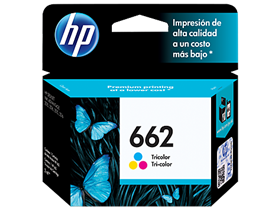 CARTUCHO HP 662 - CZ104AL - TRICOLOR - 2ML - PARA IMPRESORA DESKJET INK ADVANTAGE 2515 / DESKJET 3515 / 3545 / 2545