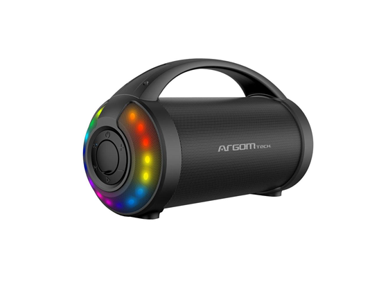 BOCINA ARGOM RADYON BEATS,BLUETOOTH, 9W, TWS INDOOR/OUTDOOR WIRELESS SPEAKER, BLACK.