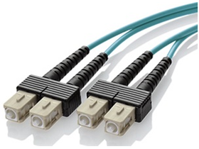 PATCH CORD DE FIBRA SC-SC LEVITON, 6 PIES, 50/125 LASER OPTIMIZED MULTIMODE, DÚPLEX.