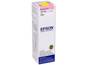 BOTELLA DE TINTA EPSON 673 MAGENTA CLARO PARA IMPRESORA L805, L810, L850, L1800 .