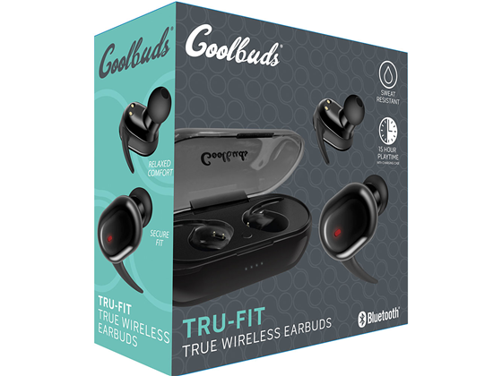 AUDIFONO COOLPODS TRU-FIT COBY, BLUETOOTH 5.0,ACTIVATE SIRI? AND GOOGLE ASSISTANT, SOUND STEREO, CAJA CARGADOR (CPETW524BK)