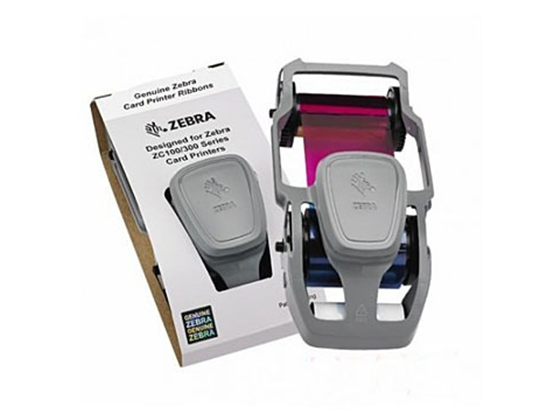 CINTA PARA IMPRESORA DE TARJETAS ZEBRA ZC100 & ZC300, COLOR YMCKO, RENDIMIENTO DE 200 IMPRESIONES A COLOR.