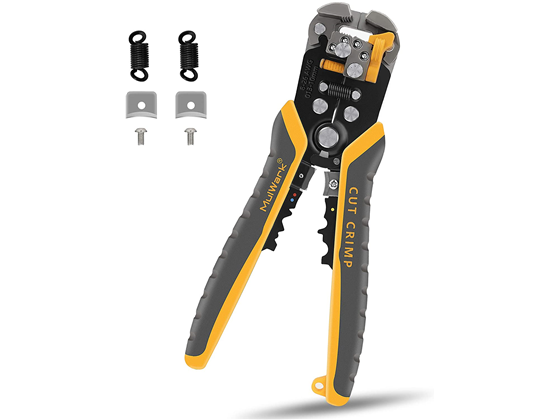 CRIMPING TOOL MULWARK 3 EN 1, PELACABLES, CORTADOR, CRIMPADORA AUTOAJUSTABLE, ALICATES MÚLTIPLES DE 8 PULGADAS