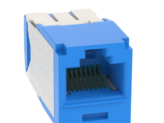 JACK MINI KEYSTONE PANDUIT CAT 6A AZUL (CJ6X88TGBU)