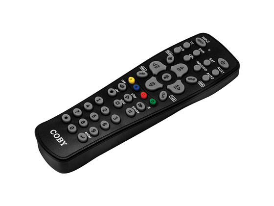 CONTROL REMOTO UNIVERSAL COBY  8 EN 1, PARA TV, DVD, VCR, DVR, CABLE, SATELLITE, AUDIO RECEIVER AND CD PLAYER. (CRC02)