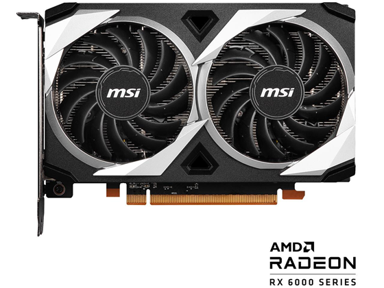 TARJETA DE VIDEO MSI MECH RADEON RX 6500 XT 4GB GDDR6 PCI EXPRESS 4.0 VIDEO CARD RX 6500 XT MECH 2X 4G OC
