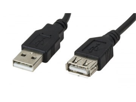 CABLE EXTENSION USB XTECH, 10 PIES, NEGRO. (XTC-305)